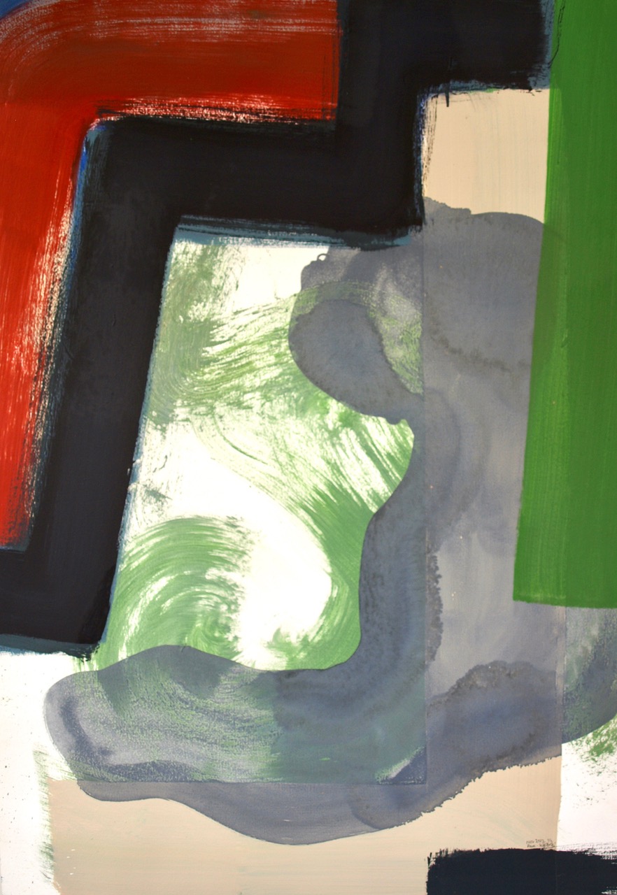 Pascale Lefebvre, huile sur papier, 100x75 cm